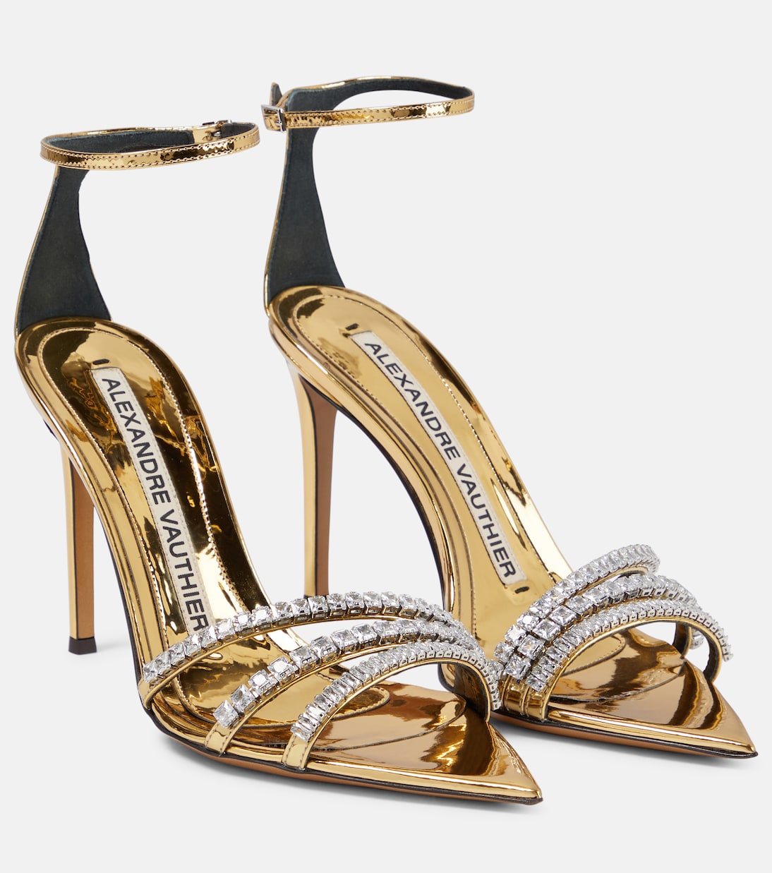 Sandali in vernice con cristalli | Alexandre Vauthier