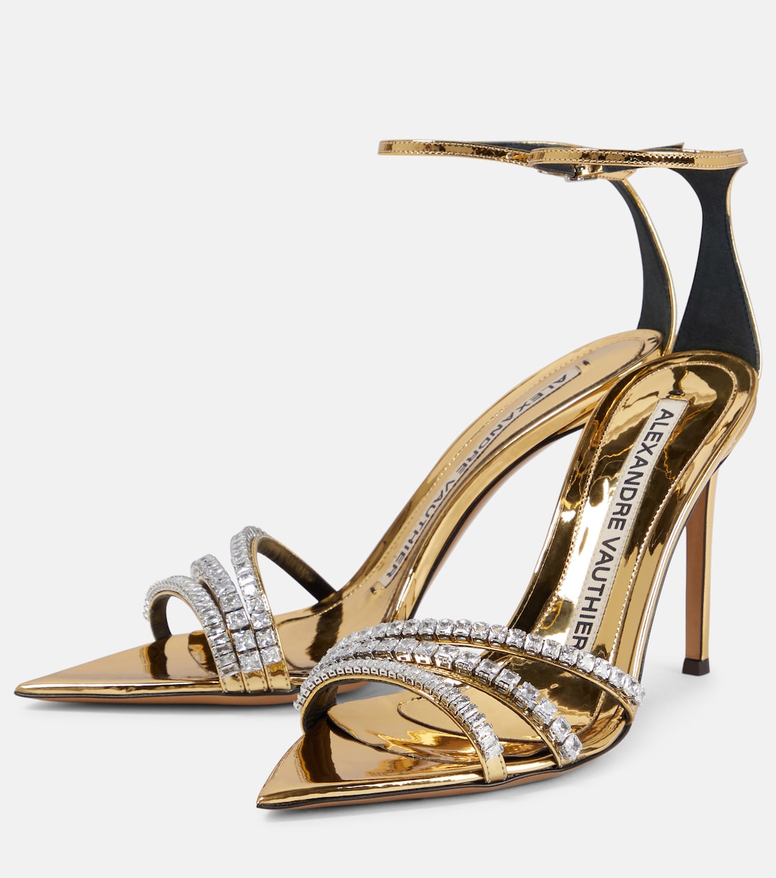 Sandali in vernice con cristalli | Alexandre Vauthier