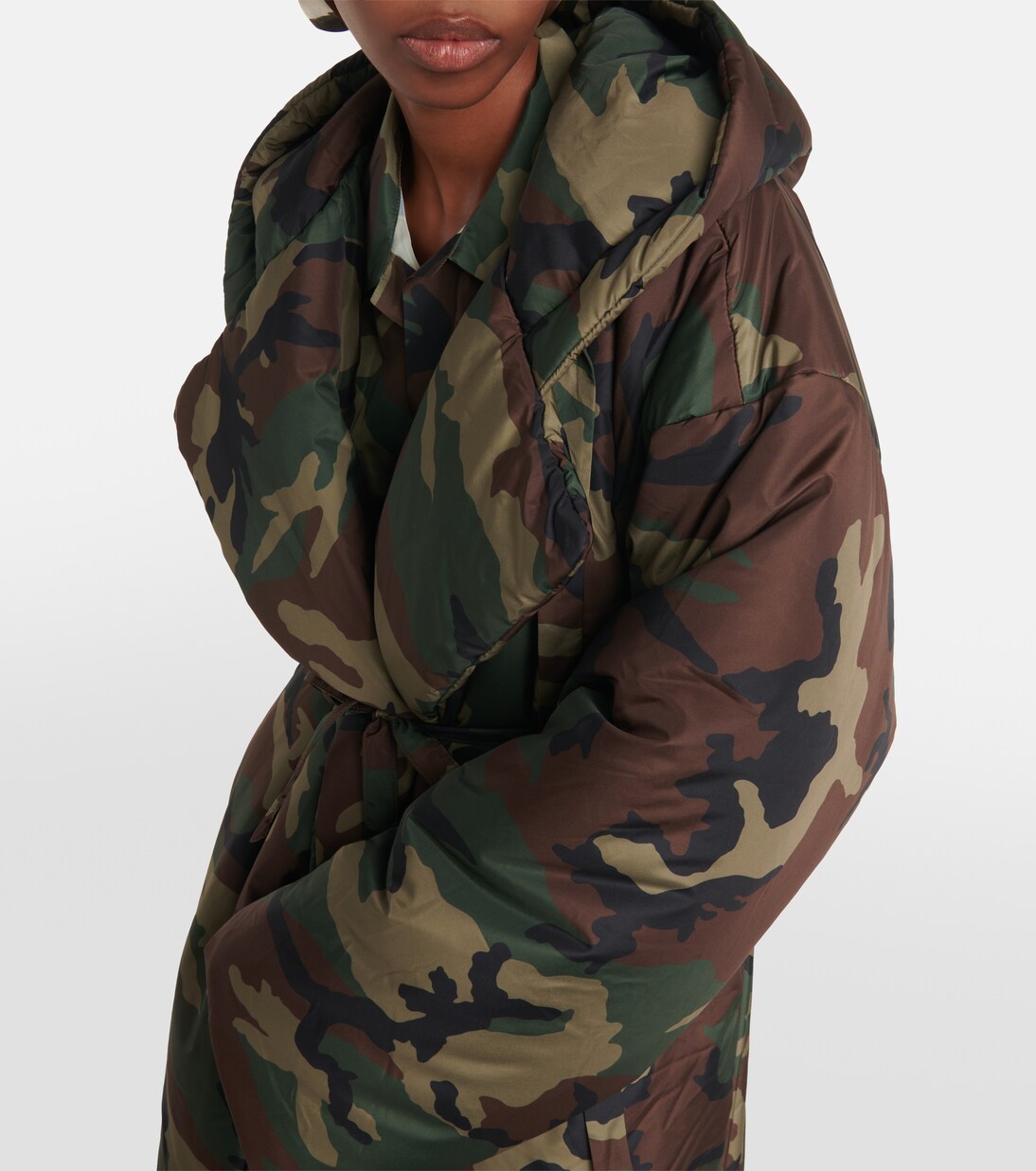 Norma kamali camo coat best sale