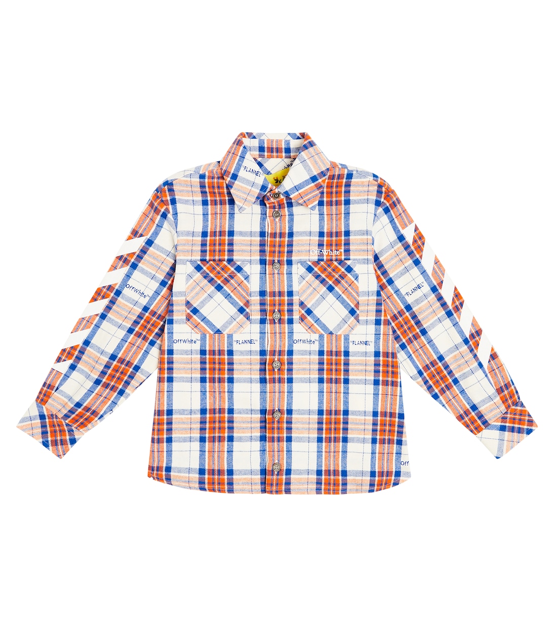 Camicia Arrows in misto cotone a quadri | Off-White Kids