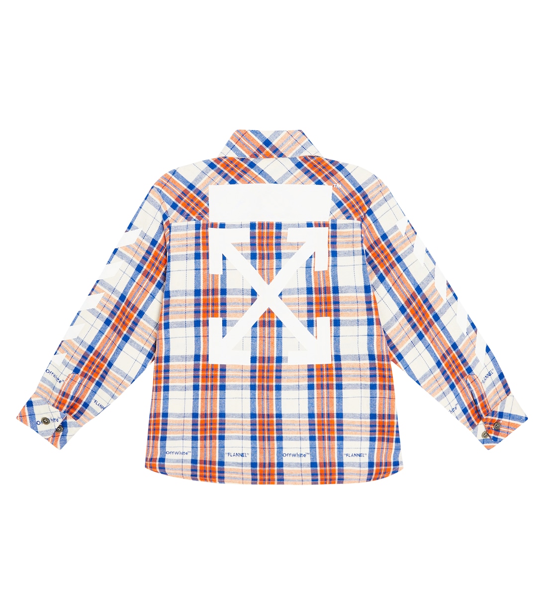 Camicia Arrows in misto cotone a quadri | Off-White Kids