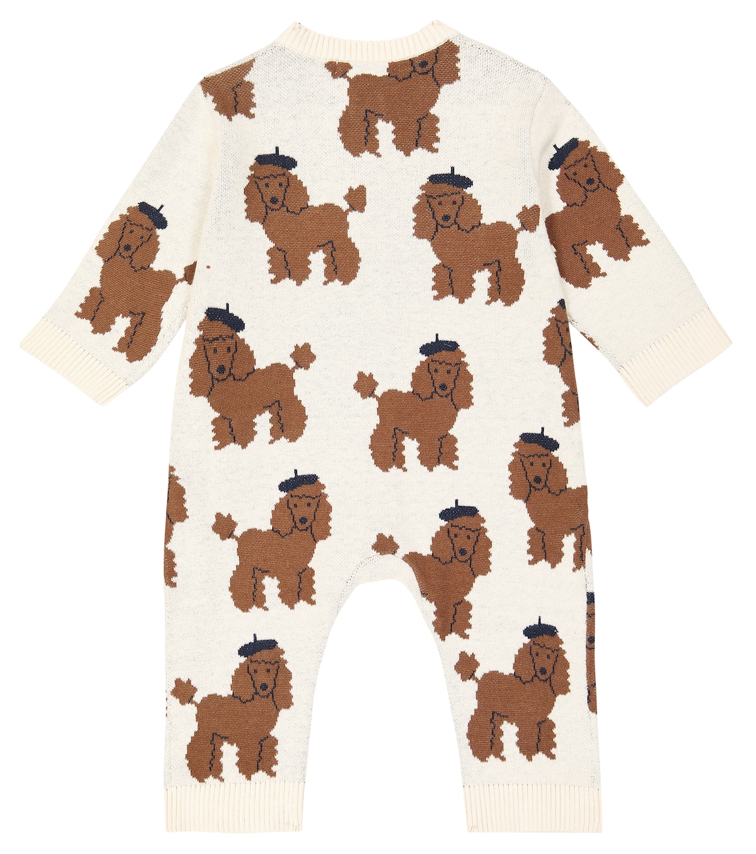 Baby - Jumpsuit corta Tiny Poodle in misto cotone | Tinycottons