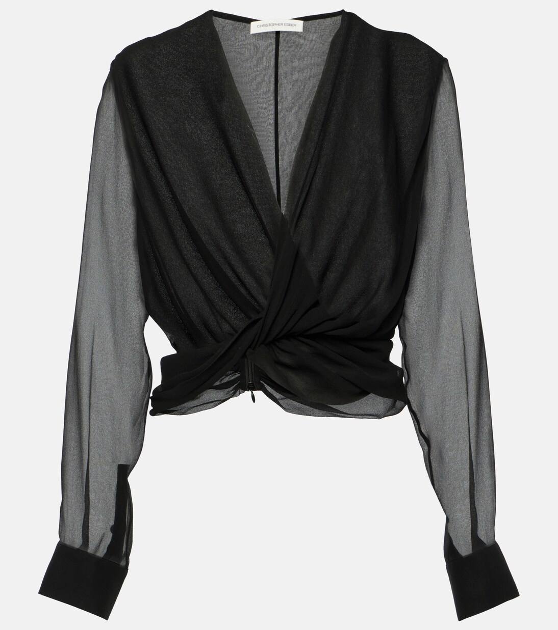 Springs silk georgette blouse | Christopher Esber