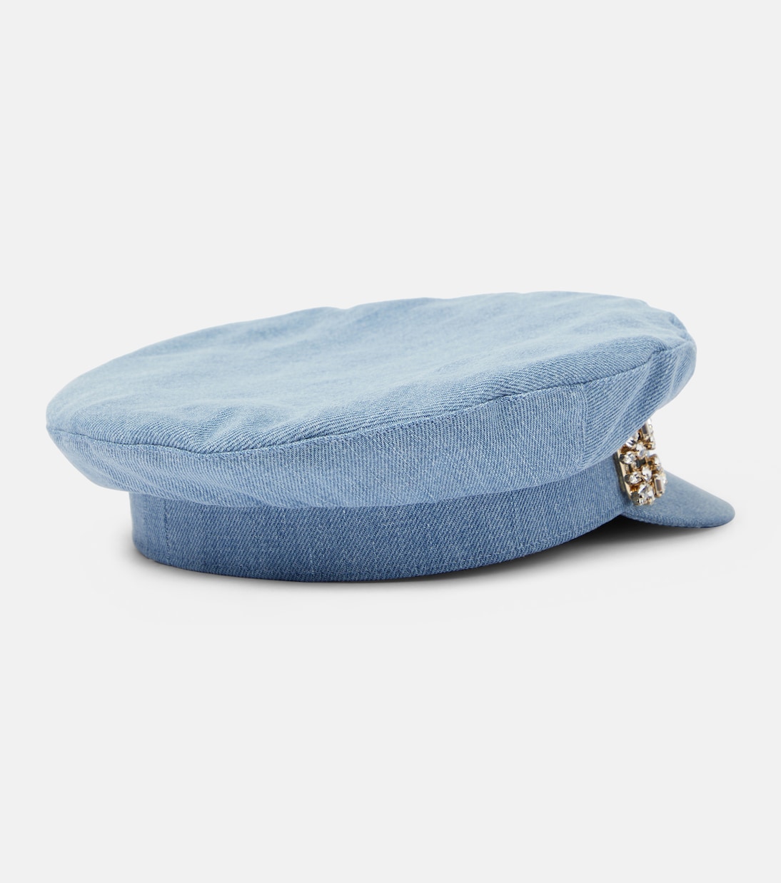 Gorra newsboy Broche Vivier de denim | Roger Vivier