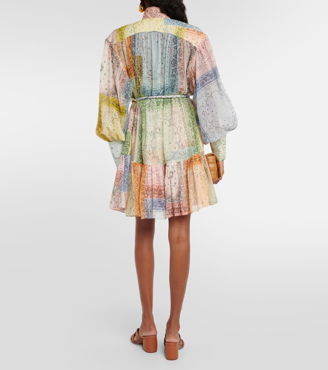 Matchmaker bandana cotton and silk minidress | Zimmermann