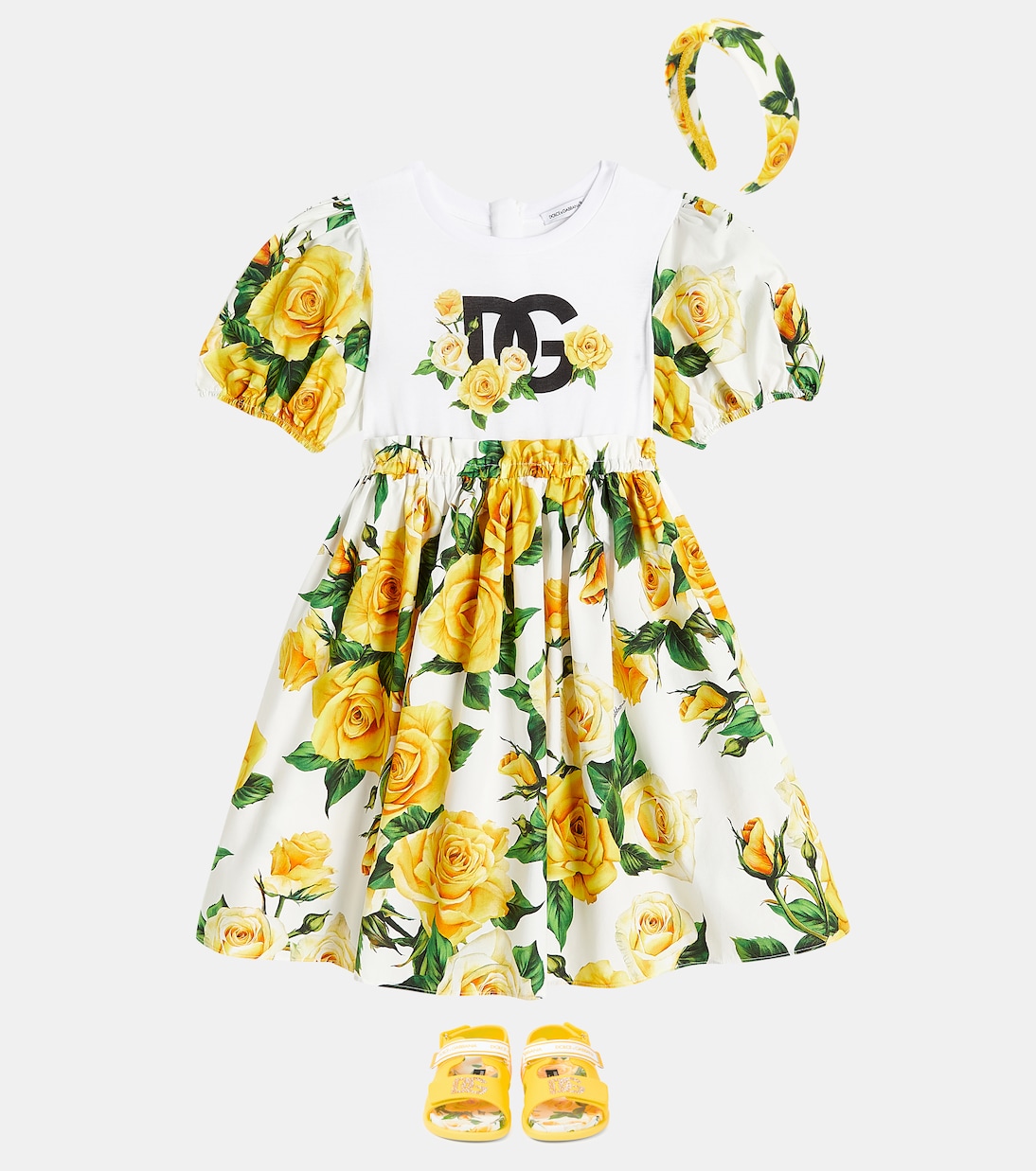 Sandalias DG adornadas con cristales | Dolce&Gabbana Kids