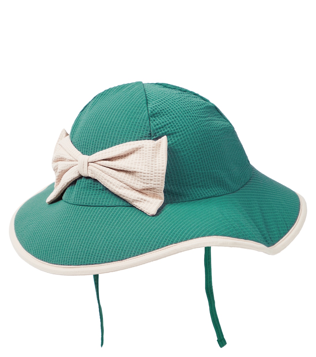 Cappello Bowie in seersucker con fiocco | Konges Sløjd
