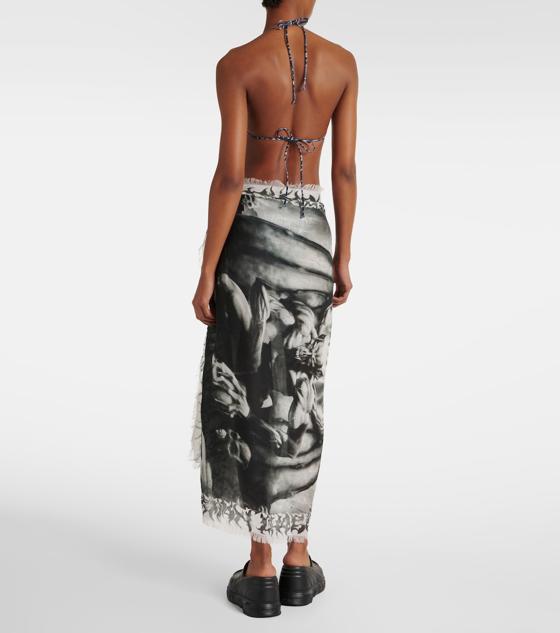 Printed beach cover-up | Jean Paul Gaultier