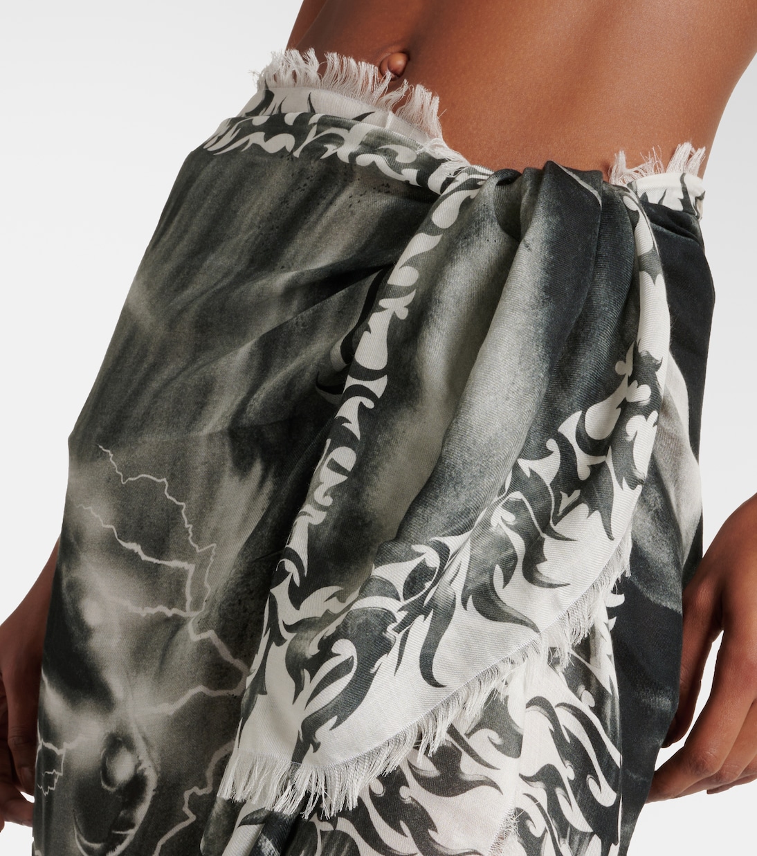 Printed beach cover-up | Jean Paul Gaultier