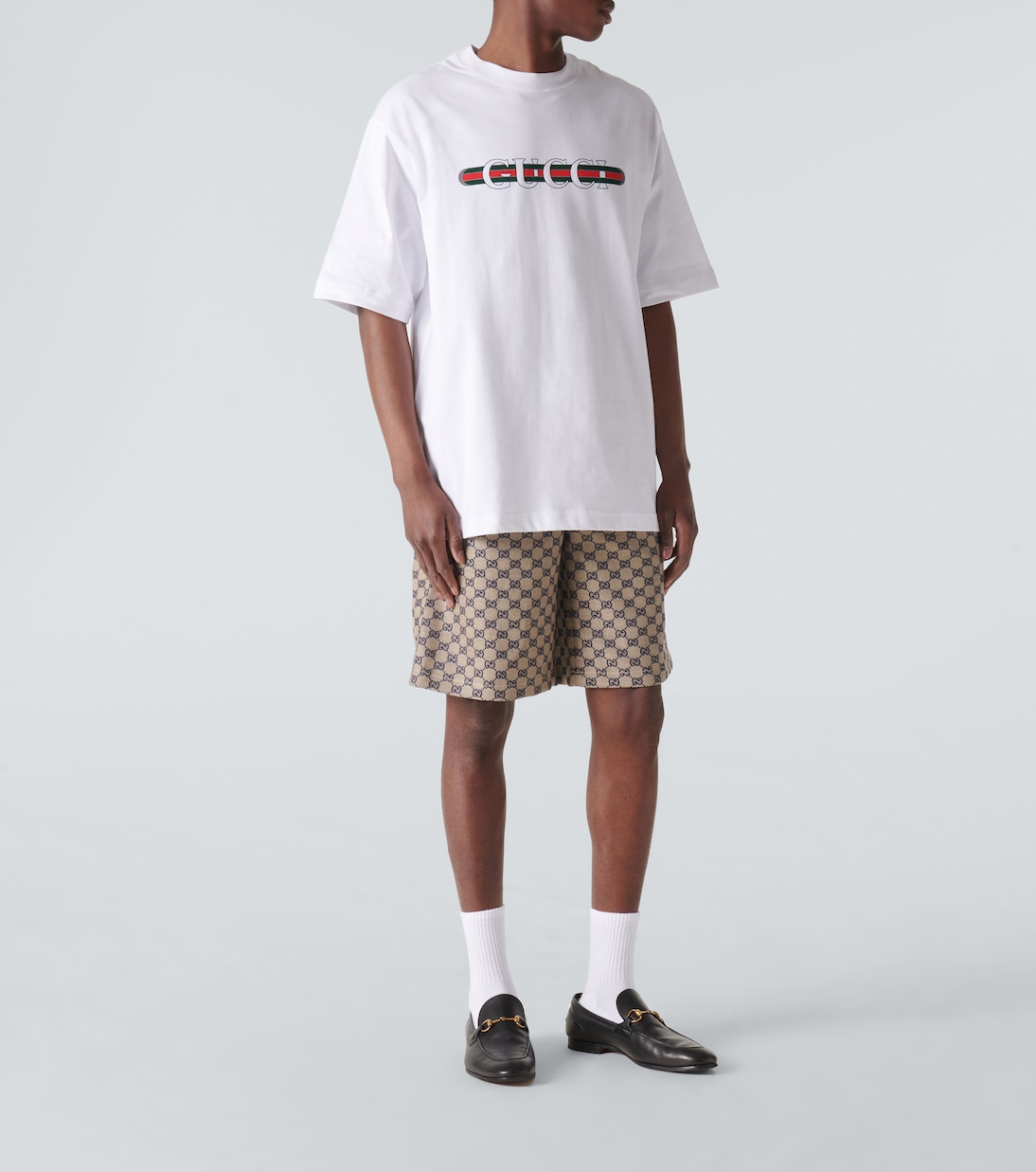 Camiseta de jersey de algodón con logo | Gucci