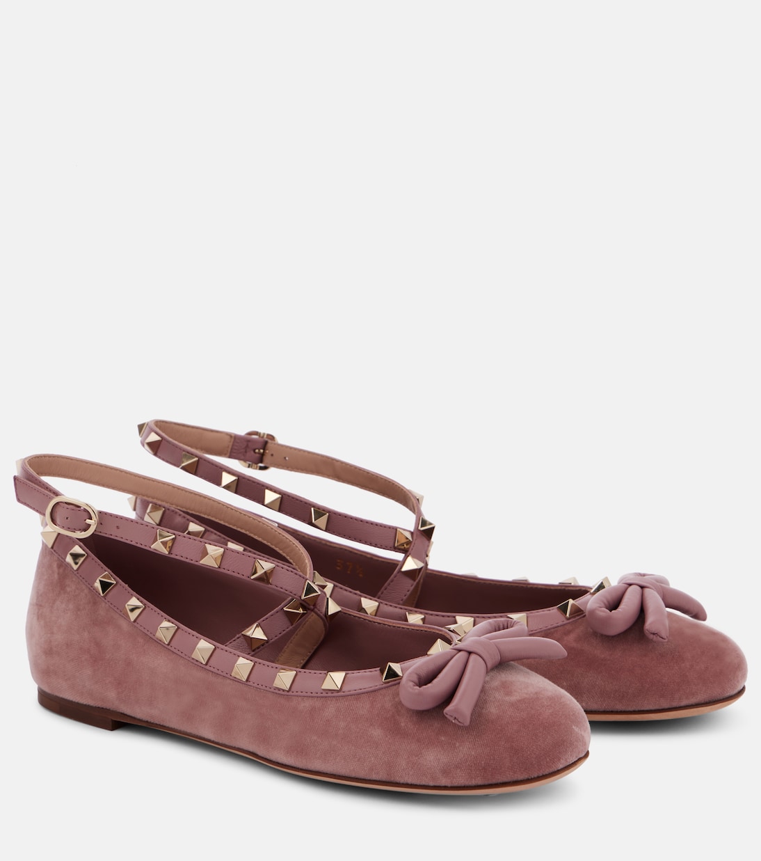 Bailarinas Rockstud de terciopelo | Valentino Garavani