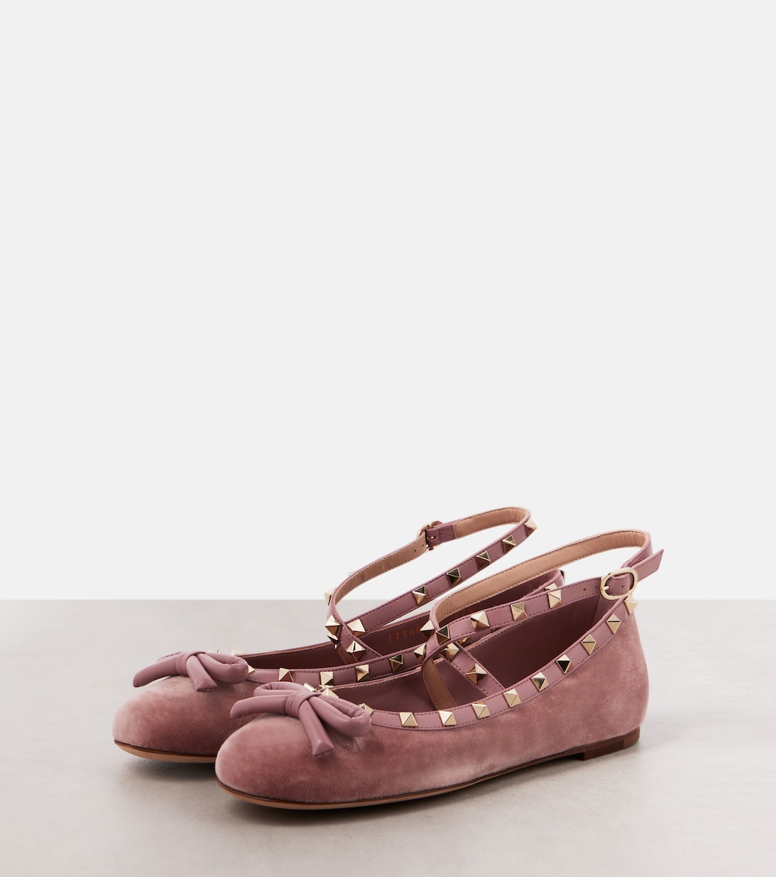 Bailarinas Rockstud de terciopelo | Valentino Garavani