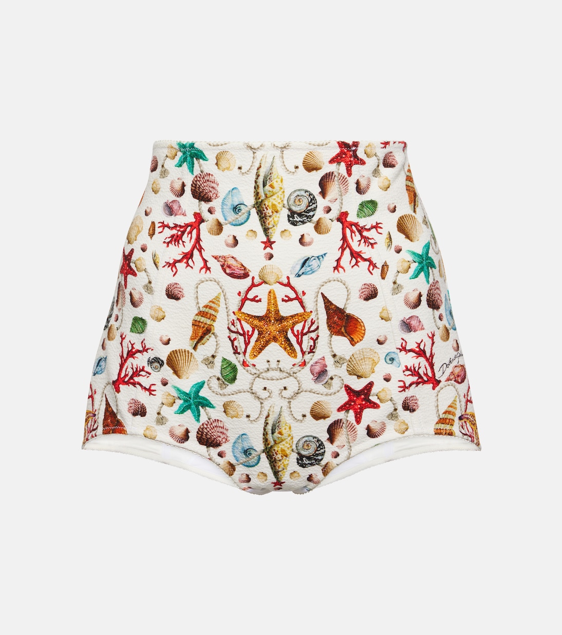Capri printed high-rise shorts | Dolce&Gabbana