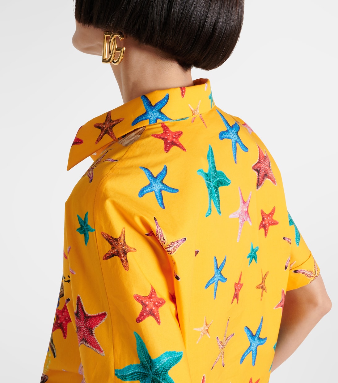 Camisa Capri de algodón estampada | Dolce&Gabbana