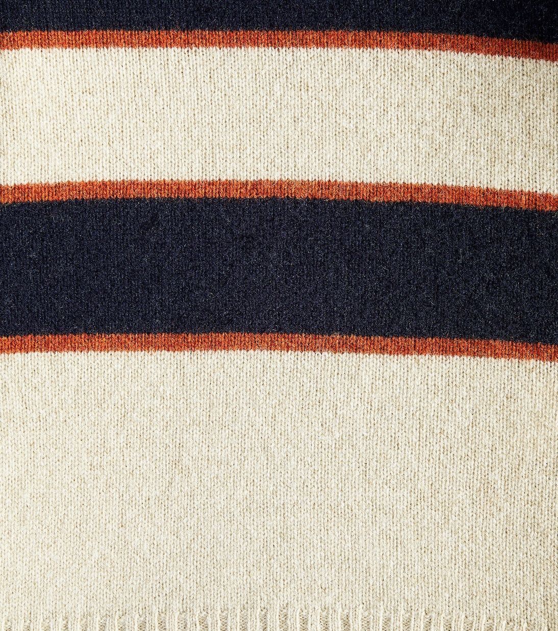 Pullover Branco in lana a righe | Bonpoint