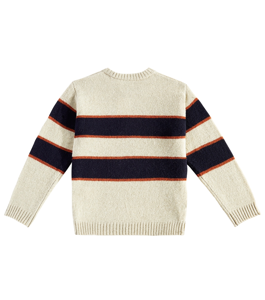 Pullover Branco in lana a righe | Bonpoint