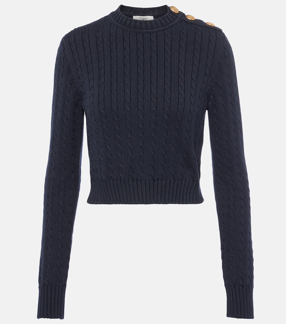 Jersey en punto trenzado de algodón | Chloé