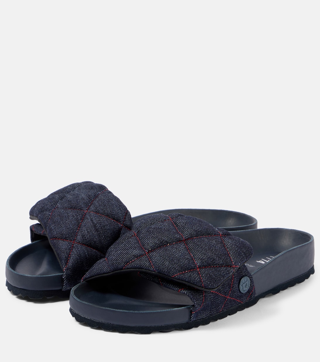 Sylt quilted denim slides | Birkenstock 1774