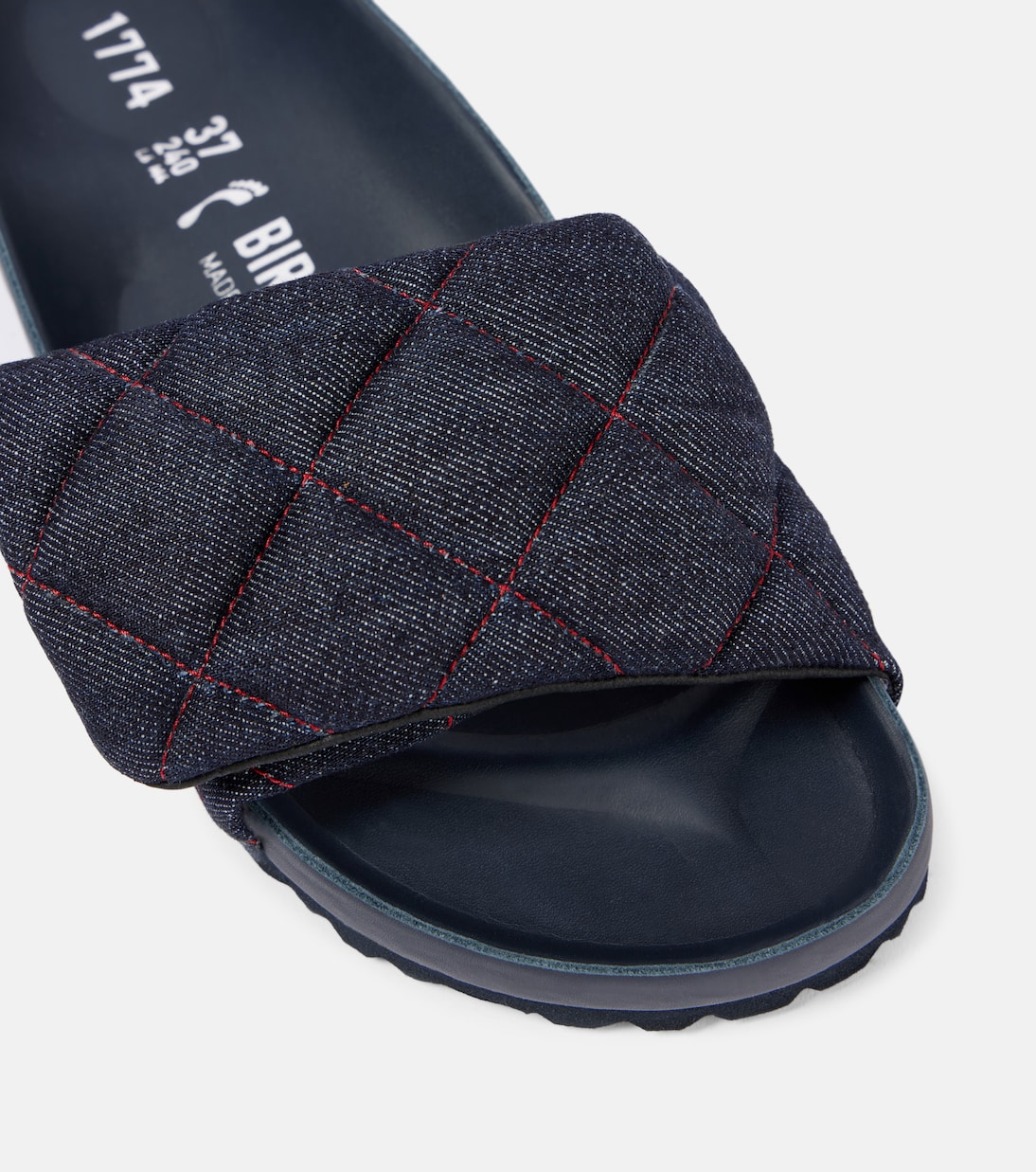 Sylt quilted denim slides | Birkenstock 1774