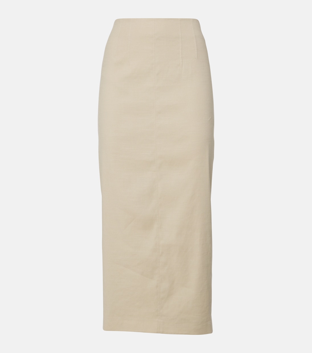 Falda midi Kimpton de mezcla de lino | Veronica Beard