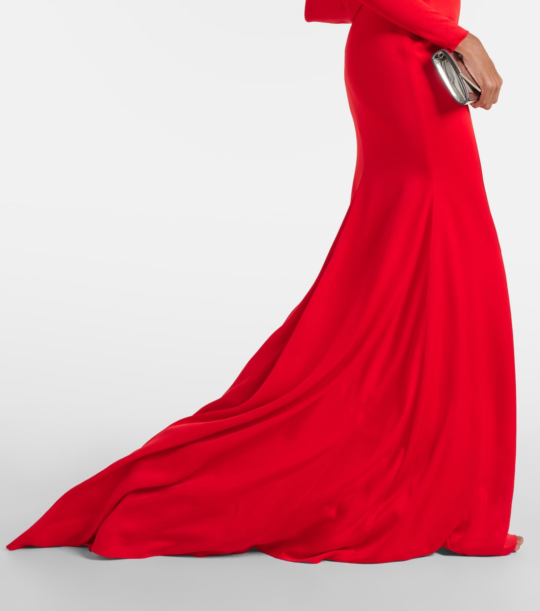 Gathered satin gown | Alex Perry