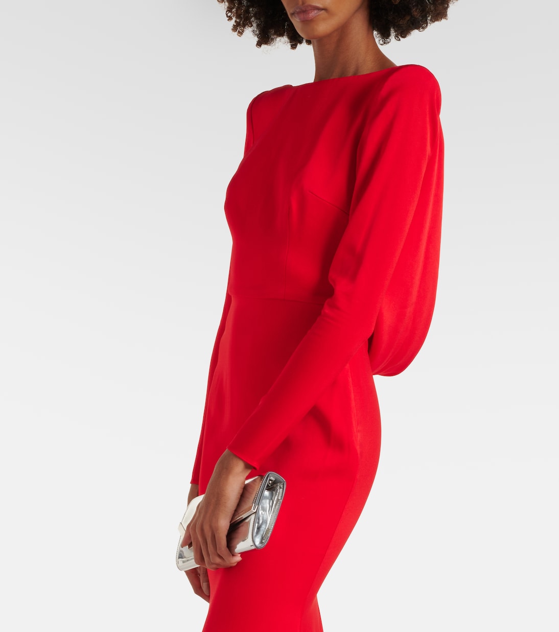 Gathered satin gown | Alex Perry