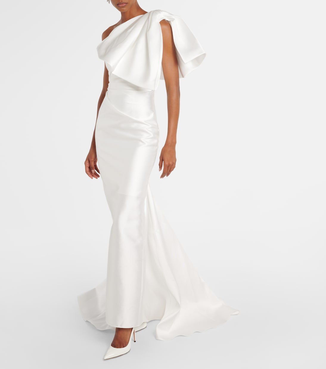 Robe longue Priya en satin | Solace London