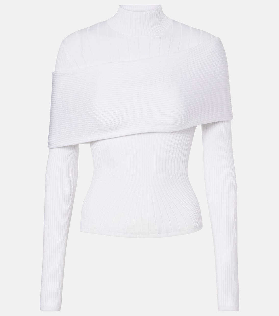 Top in maglia a coste | Mugler