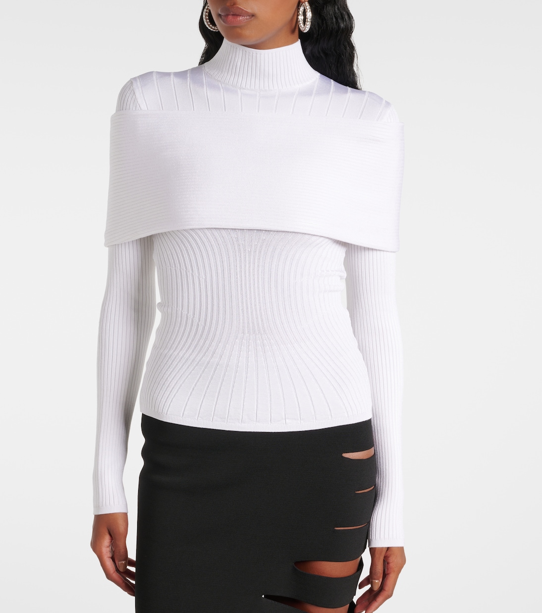 Top in maglia a coste | Mugler