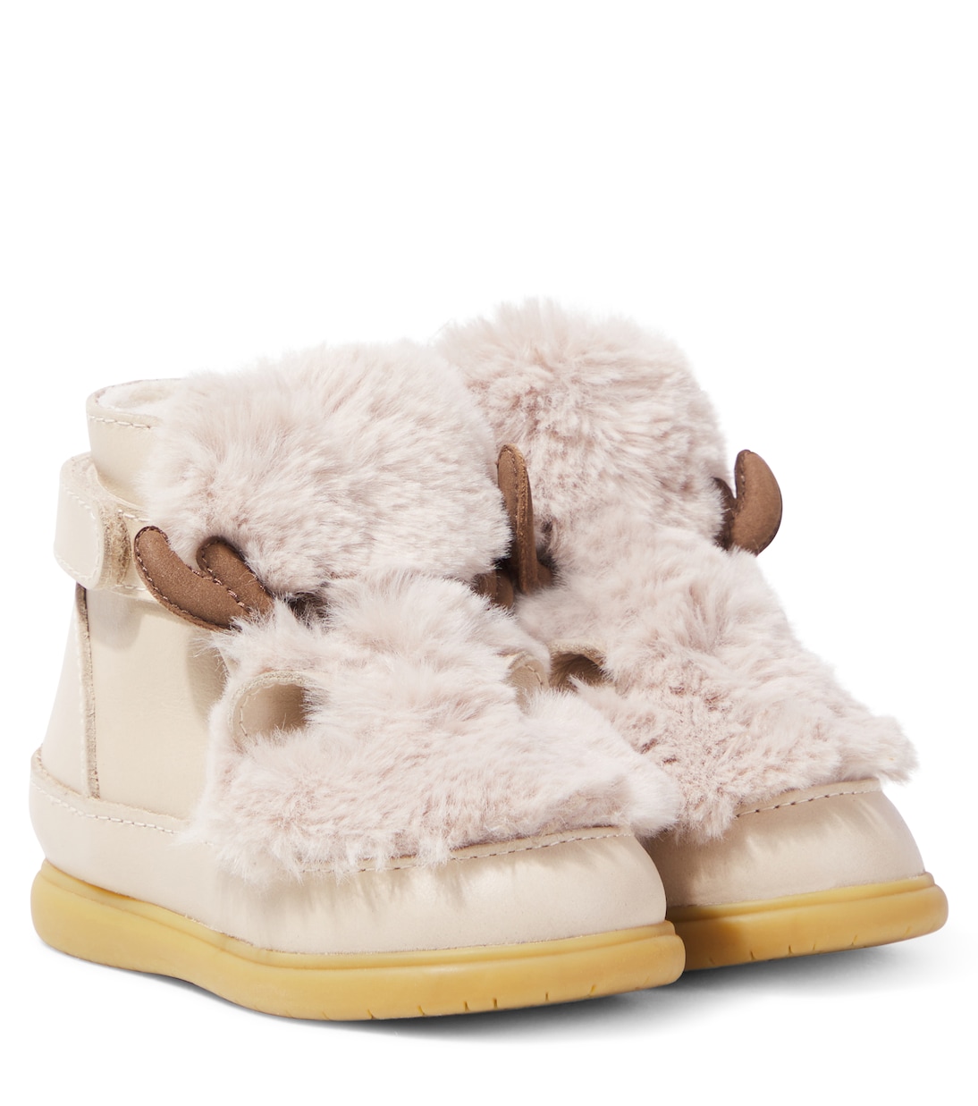 Baby Reindeer faux shearling-trimmed boots | Donsje
