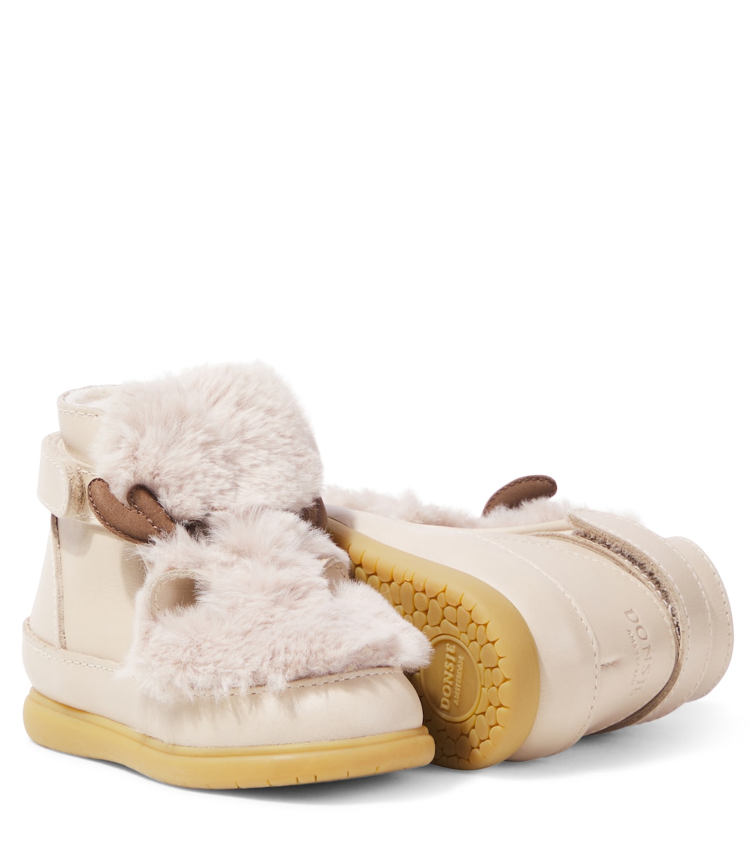 Baby Reindeer faux shearling-trimmed boots | Donsje