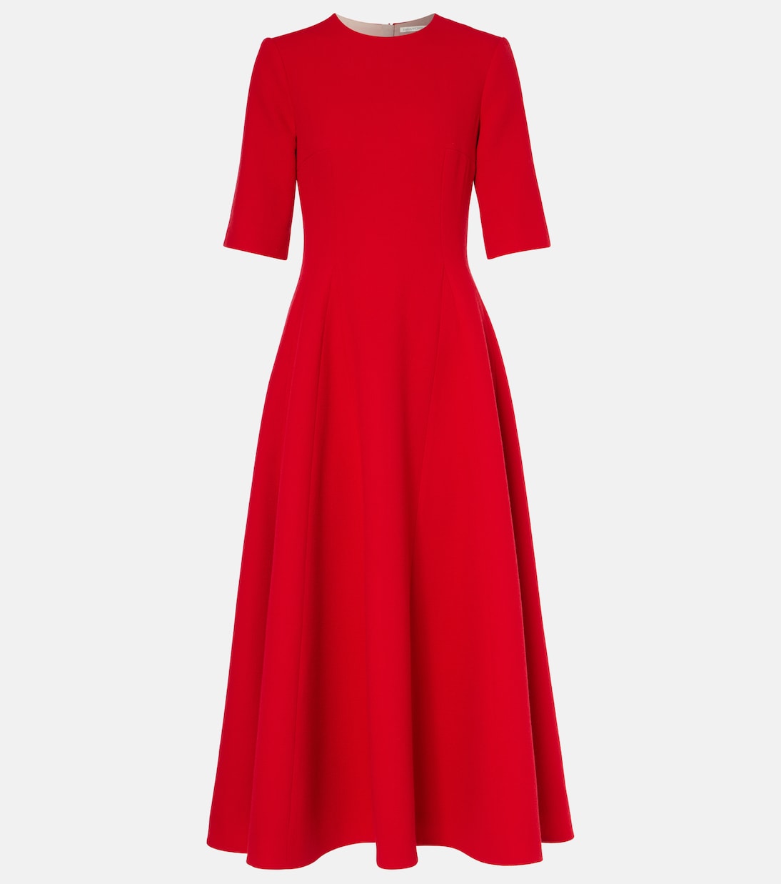 Abito midi Georgie in georgette di lana | Emilia Wickstead