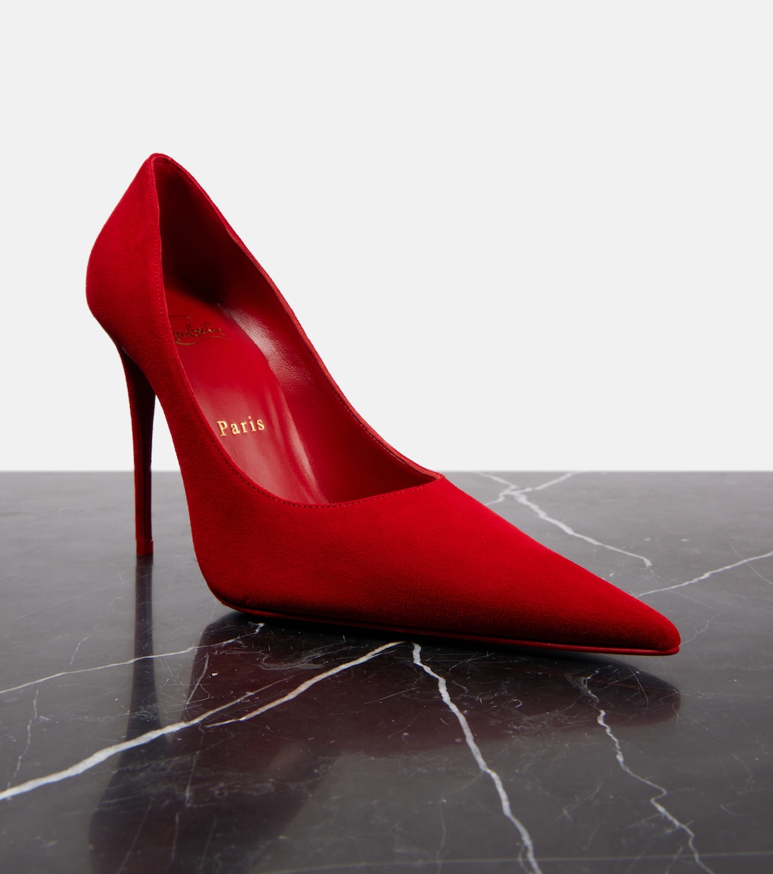 Scarpe con tacco alto CHRISTIAN LOUBOUTIN Kate Max 100 in suede per uno stile giovane e alla moda