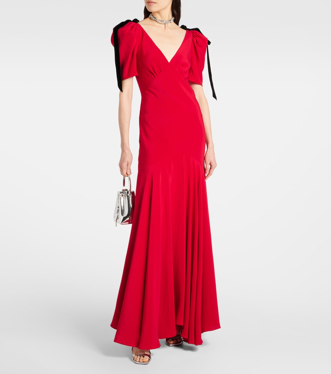 Robe aus Seiden-Crêpe | Rodarte