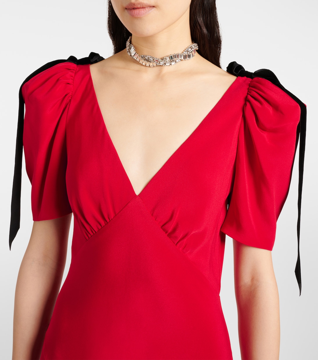 Robe aus Seiden-Crêpe | Rodarte