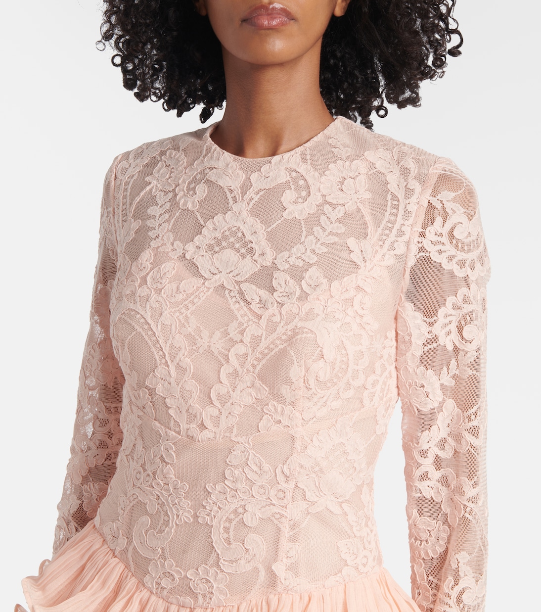Robe Crush Lace Frill | Zimmermann