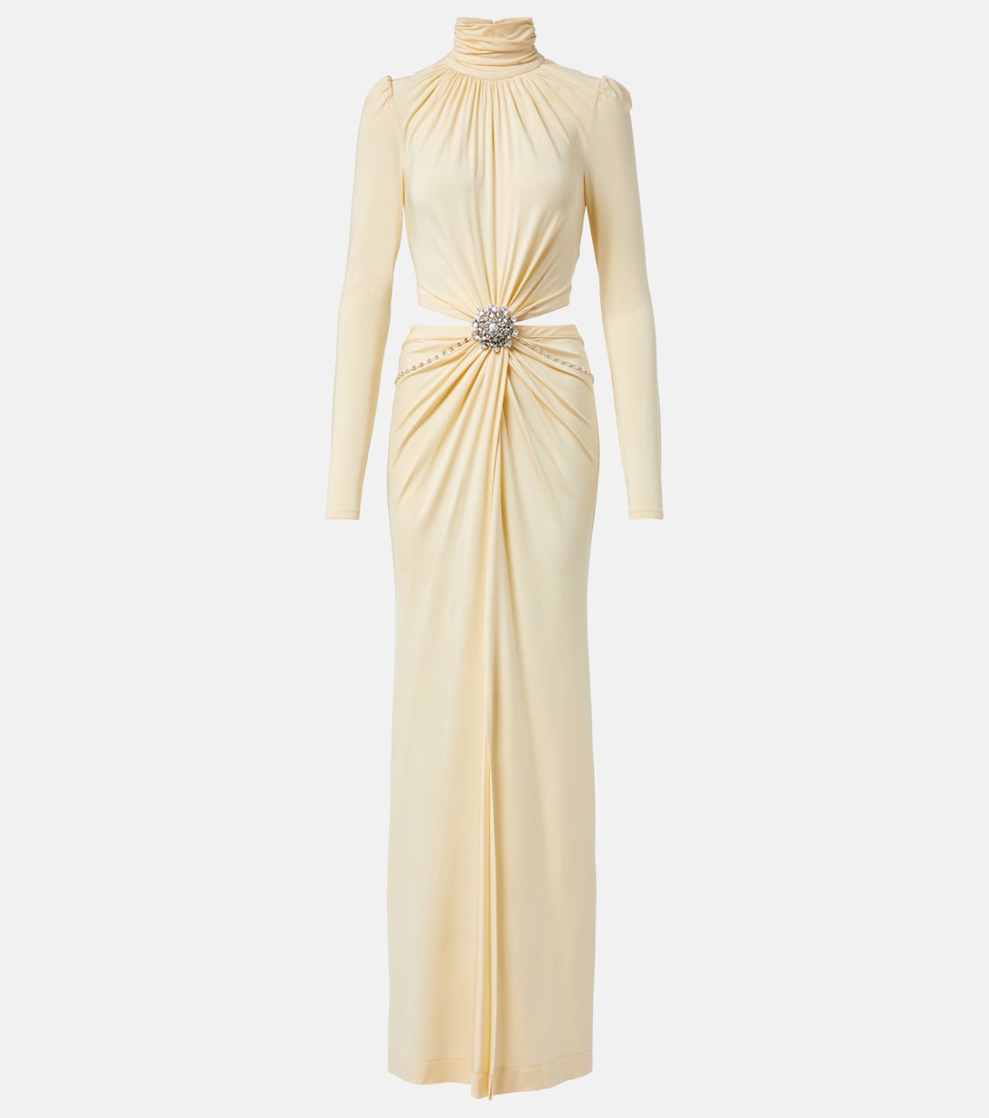 Embellished gathered gown | Rabanne