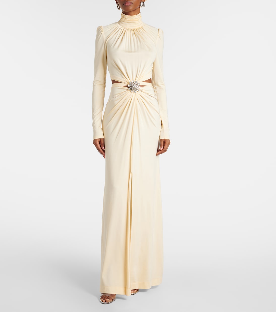 Embellished gathered gown | Rabanne