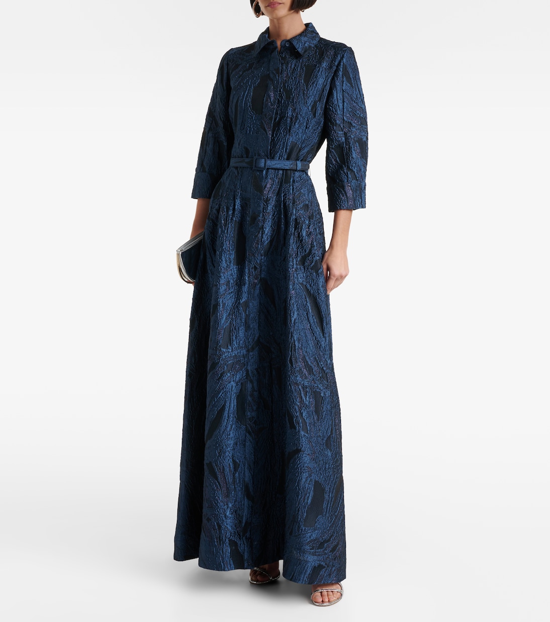 Robe longue Courtney en jacquard | Simkhai