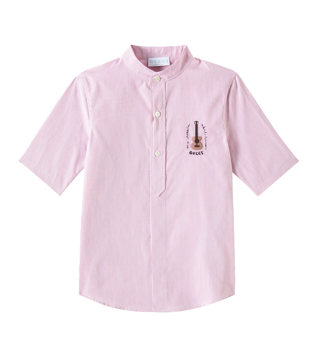 Camisa de algodón a cuadros | Gucci Kids
