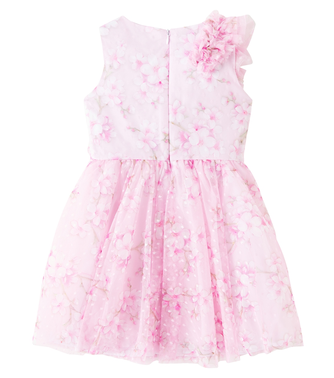 Abito in tulle con stampa floreale | Monnalisa