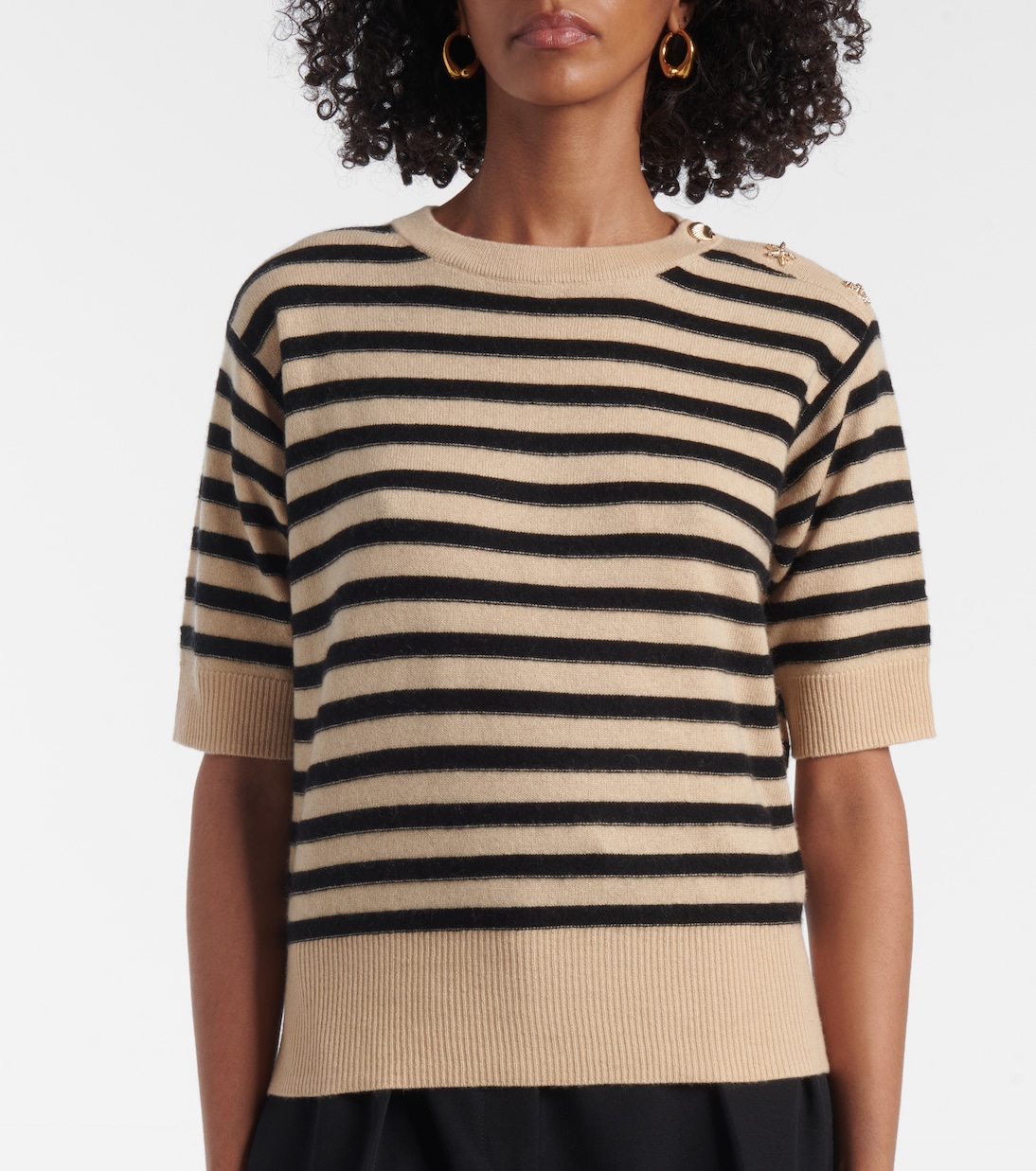Striped wool and cashmere sweater | Jardin des Orangers