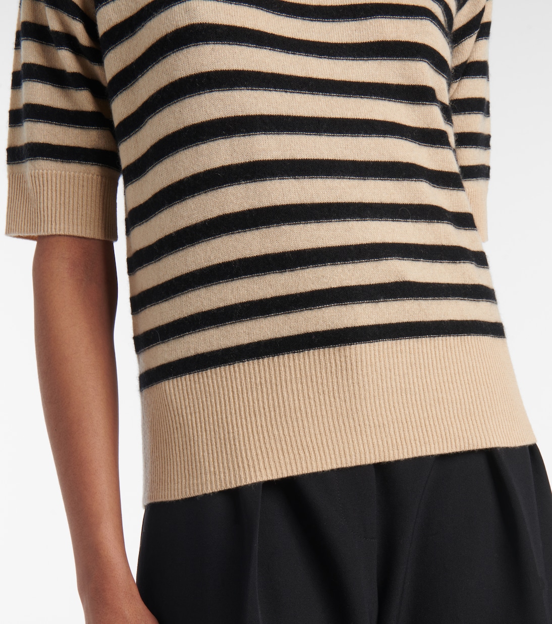 Striped wool and cashmere sweater | Jardin des Orangers