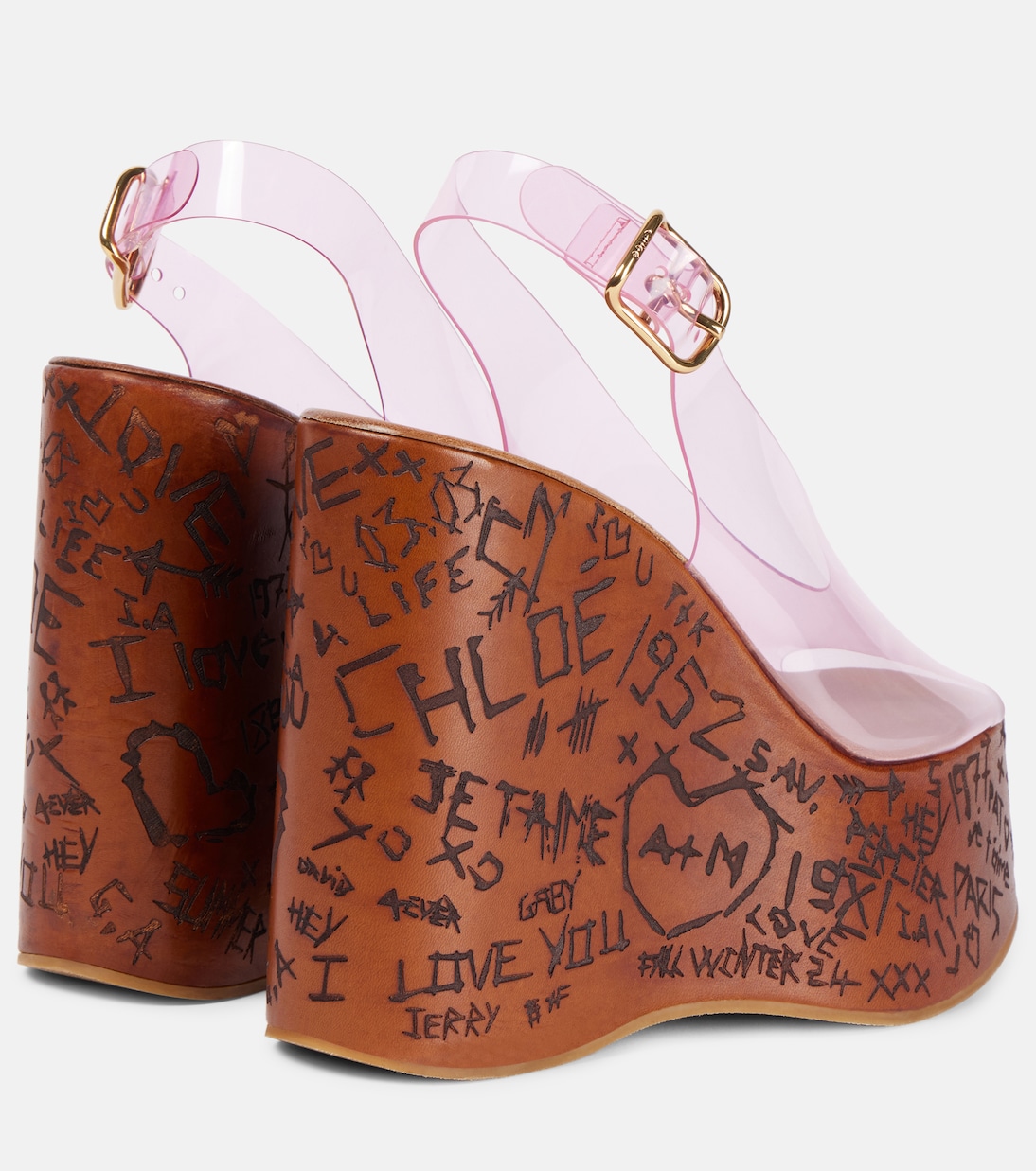 Scarpe con zeppa e cinturino in PVC Maxime di CHLOÉ per un look giovane e trendy