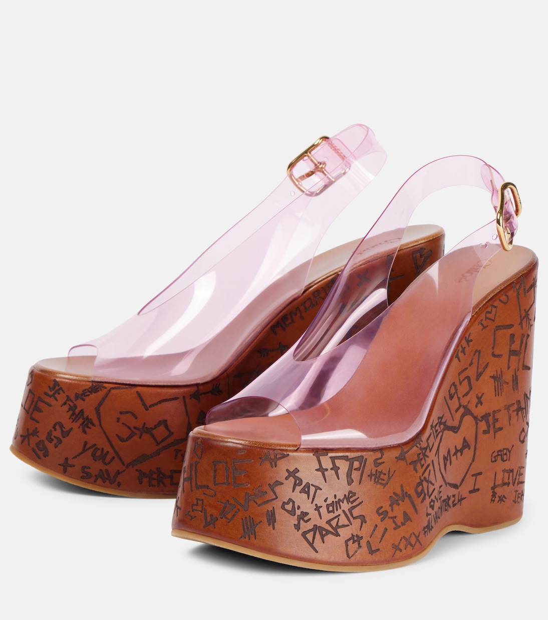 Scarpe con zeppa e cinturino in PVC Maxime di CHLOÉ per un look giovane e trendy