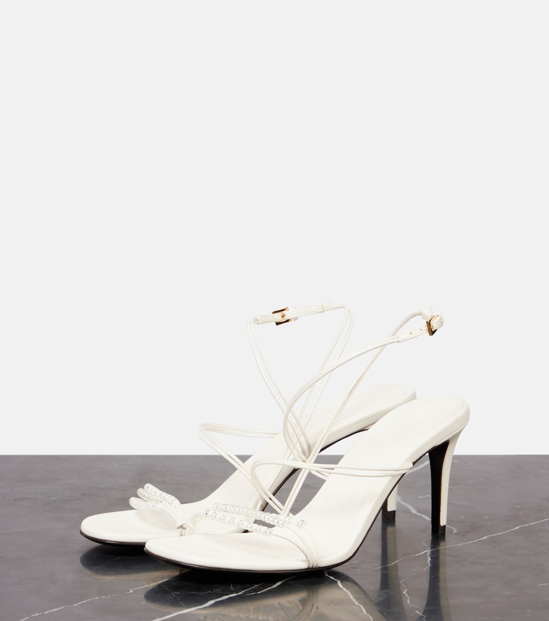 Verzierte Sandalen Loop 75 aus Leder | Khaite