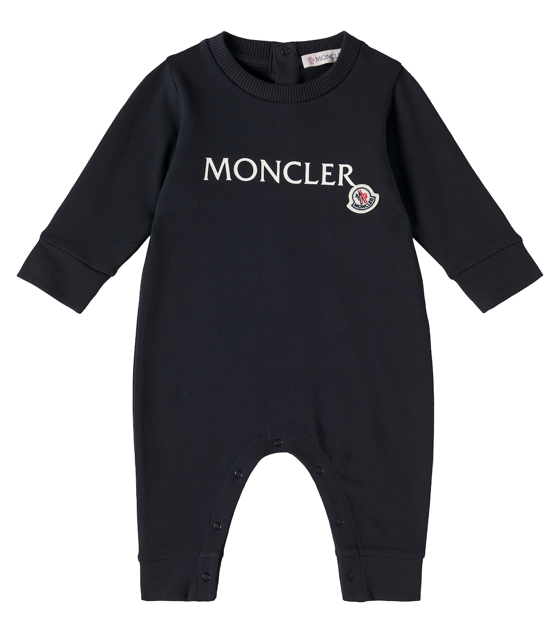 Baby - Tutina Tutina in misto cotone con logo | Moncler Enfant