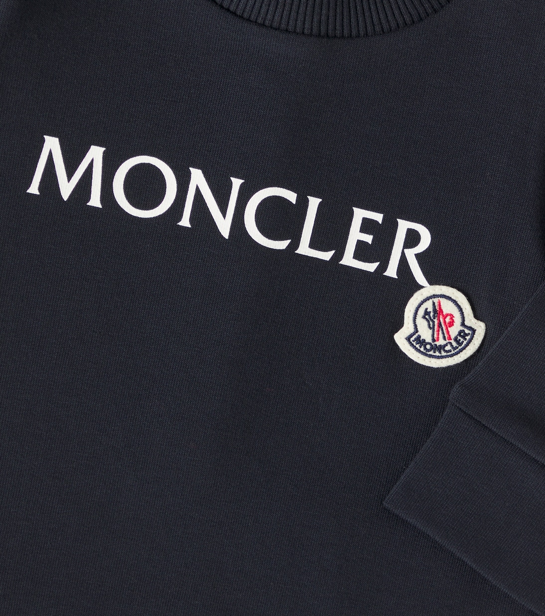 Baby - Tutina Tutina in misto cotone con logo | Moncler Enfant