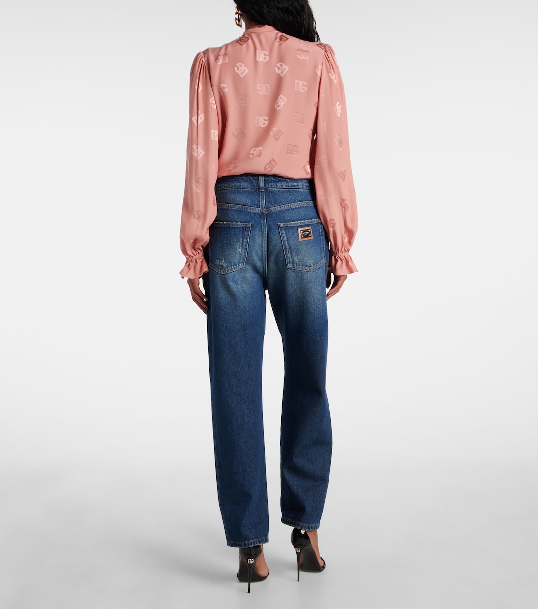 Jeans rectos con efecto desgastado | Dolce&Gabbana