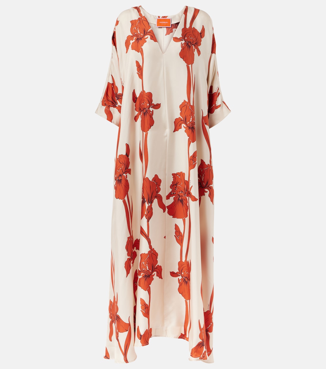 Maxikleid aus Seiden-Twill | La DoubleJ